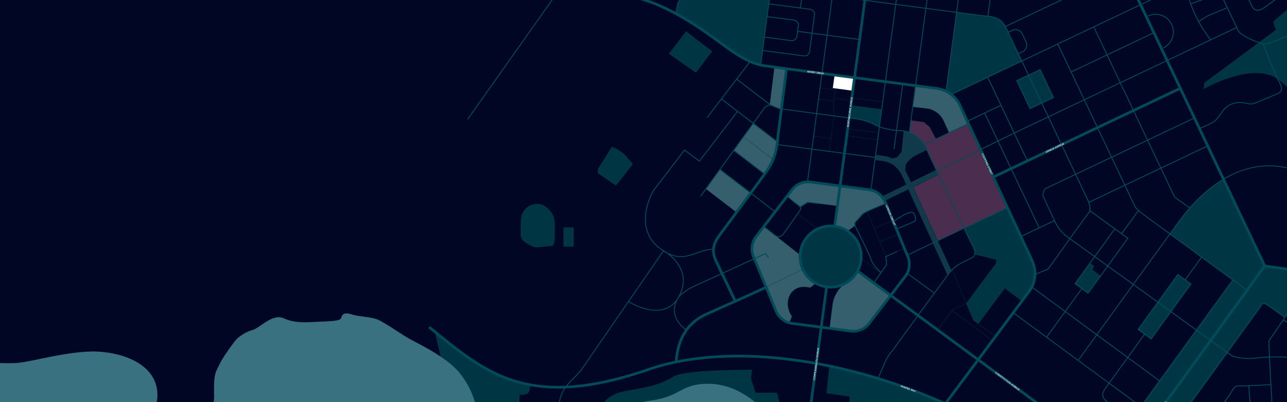 Map of Canberra CBD